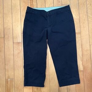 Columbia Navy Blue Omni-Shade PFG Outdoor Capri Pants Size 12